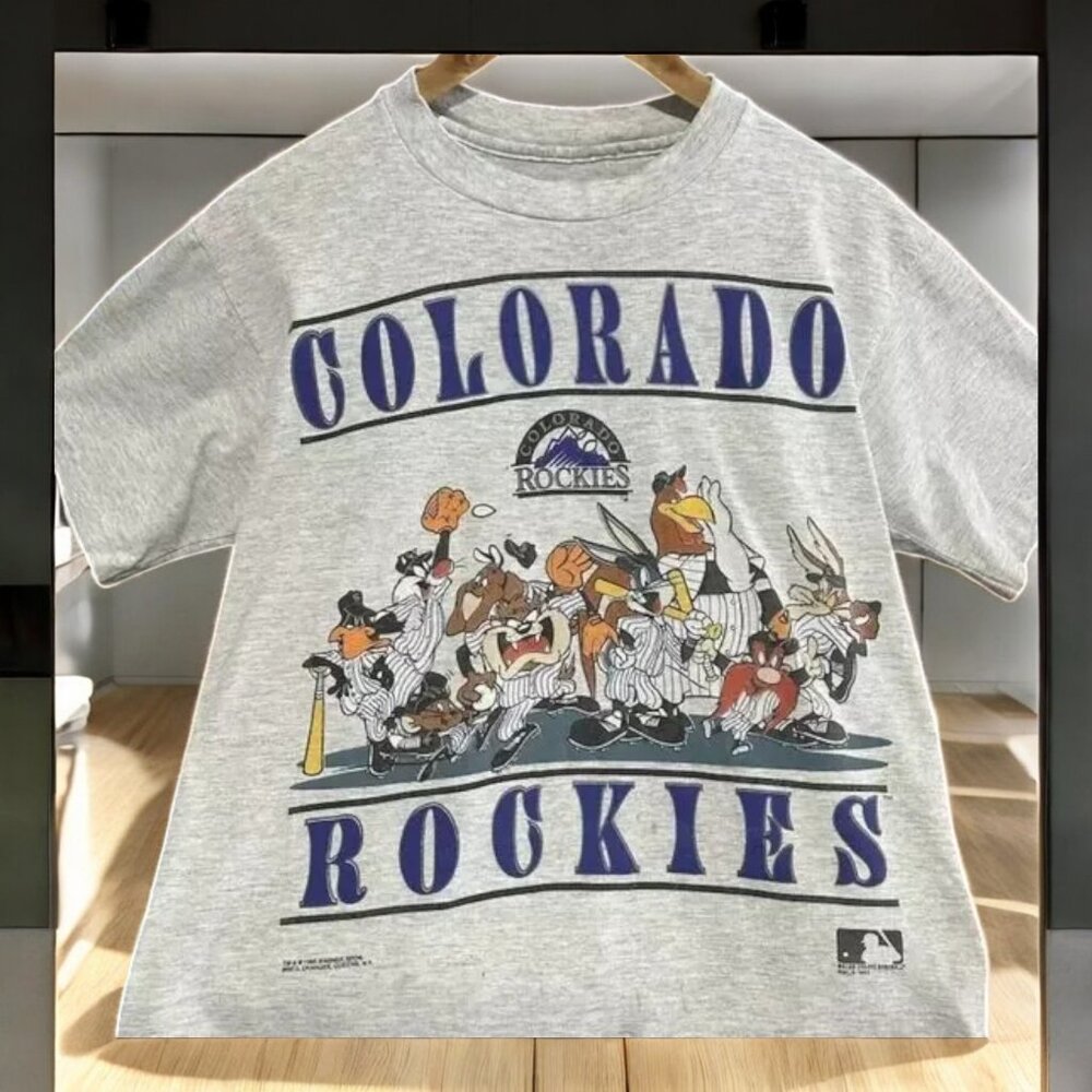 Colorado Rockies Looney Tunes Baseball Baseball Shirt  AN45064